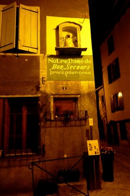Vieux quartier de Mende la nuit